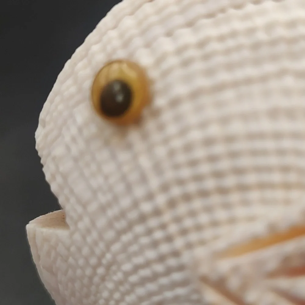Vintage Handcrafted Seashell Fish Sculpture - 5.5